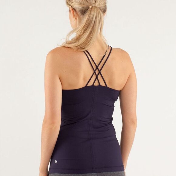 Lululemon Free to Be Tank Rare Black Swan Color Size 6 - Picture 1 of 9
